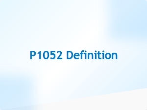 Code P1052 Definition and Meaning